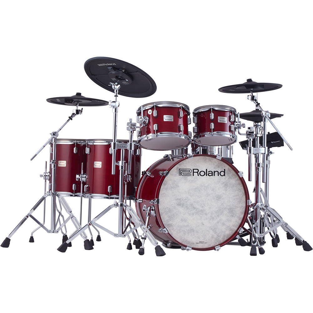 ROLAND VAD716 V-Drums Acoustic Design Gloss Cherry Elektronik Davul Seti